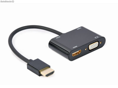 CableXpert hdmi auf hdmi-Buchse + Audio-Adapterkabel,a-hdmim-hdmifvgaf-01