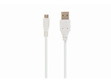 CableXpert Micro-usb cable 1.8 m white ccp-mUSB2-ambm-6-w