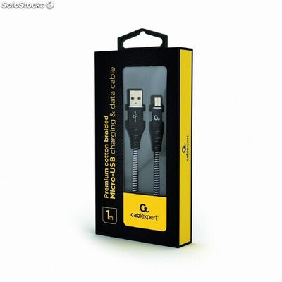 CableXpert Micro-usb charging Cable 1m cc-USB2B-AMmBM-1M-bw
