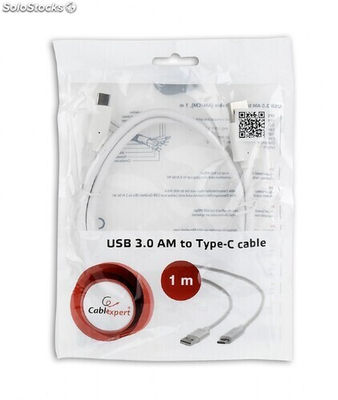 CableXpert usb 3.0 auf Type-c Kabel am/cm 1m ccp-USB3-amcm-1M-w