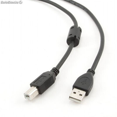 CableXpert usb a to usb b Kabel mit Ferritkern 1,8 Meter ccf-USB2-ambm-6