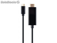 CableXpert usb-c male to hdmi-male adapter 4K 30Hz 2m juodas a-cm-hdmim-01