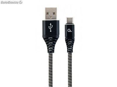 CableXpert usb Type-c-Kabel mit Metallanschlüssen, 1 m, schwarz -
