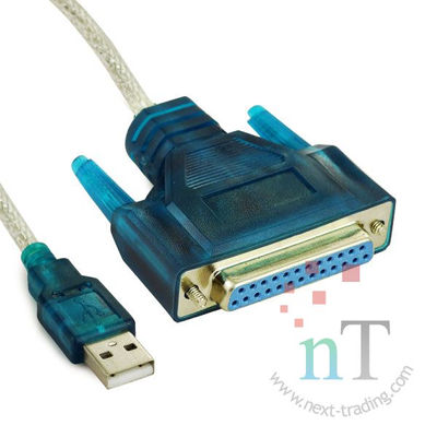 Cabo Conversor USB para Porta Paralela DB25 - Fêmea 1,5M