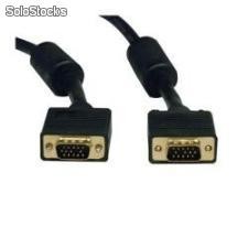 Cabo pluscable p/ monitor vga conector ouro 5,00 mts