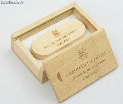 Cadeau de clé de mémoire en bois pour les couples mariés - Photo 3