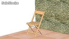 Cadeira articulada em madeira