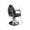 Cadeira barbeiro estilo vintage com apoio para os pés modelo Traditional preto - 1