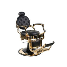 Cadeira barbeiro hidráulica clássica vintage Modelo Perfido Gold promocion 2024