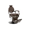 Cadeira barbeiro hidráulica clássico vintage apoio para os pés modelo Mae Bronze