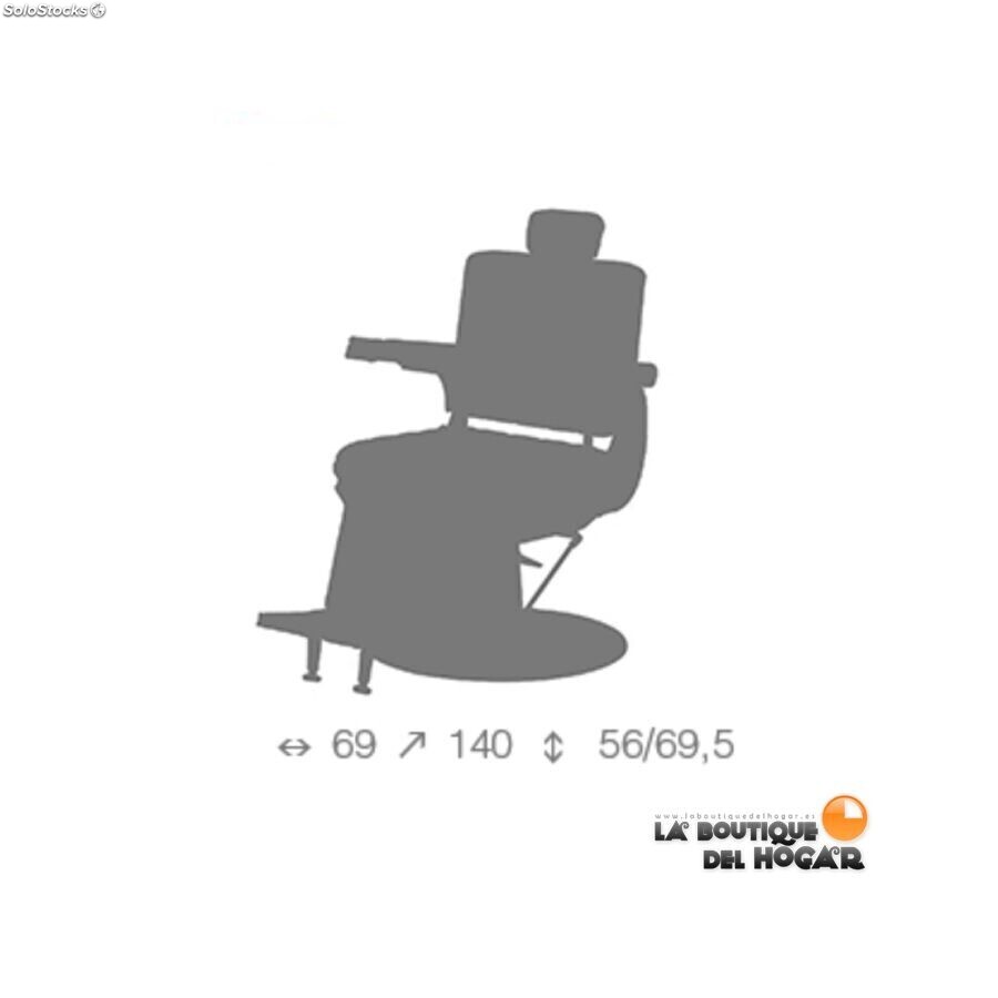 Cadeira Barbeiro Standard Preto, Mobiliário