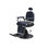 Cadeira barbeiro hidráulica reclinável e giratória braços Delta modelo cor preta - 1