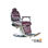 Cadeira barbeiro hidráulica reclinável giratória braços Delta modelocor vermelho - Foto 2