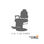 Cadeira barbeiro hidráulica reclinável giratória retrô galante modelo RZBZB007 - Foto 2