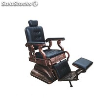 Cadeira barbeiro hidráulica retrô clássico vintage apoio os pés Modelo LBH-66N