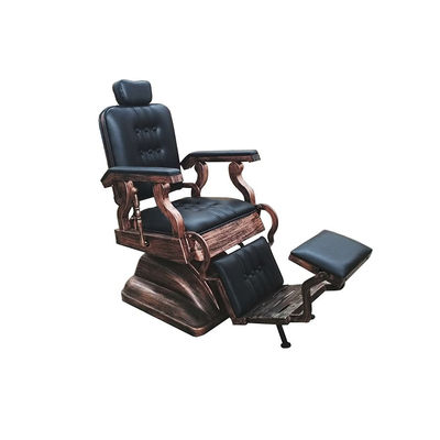 Cadeira barbeiro hidráulica retrô clássico vintage apoio os pés Modelo LBH-66N
