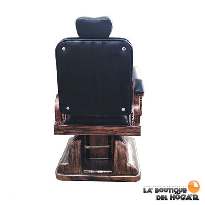 Cadeira barbeiro hidráulica retrô clássico vintage apoio os pés Modelo LBH-66N - Foto 4