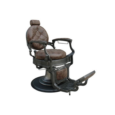 Cadeira barbeiro hidráulica vintage clássica apoio para pés modelo Stafford
