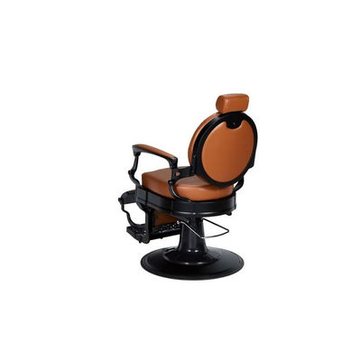 Cadeira barbeiro hidráulica vintage clássico Check Marrom Promoção Março 2024 - Foto 2