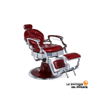 Cadeira barbeiro hidráulica vintage clássico com apoio para os pés modelo Kirk - Foto 2