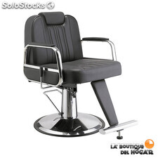 Cadeira barbeiro reclinável hidráulica com apoio para os pés Mod Tonsu promoção