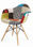 Cadeira Charles Eames com tecido - 1