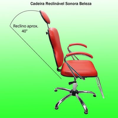 Cadeira com reclino Sonora Beleza para atendimento facial e capilar - Foto 3