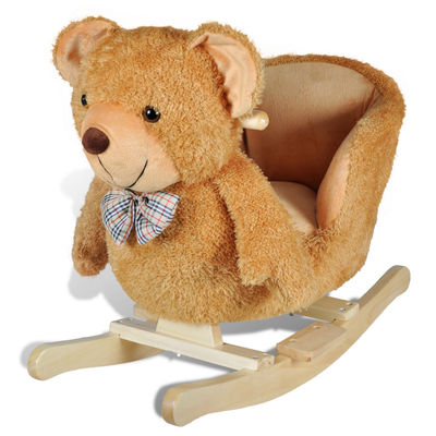 Cadeira de Baloiço Infantil de Urso de Pelúcia