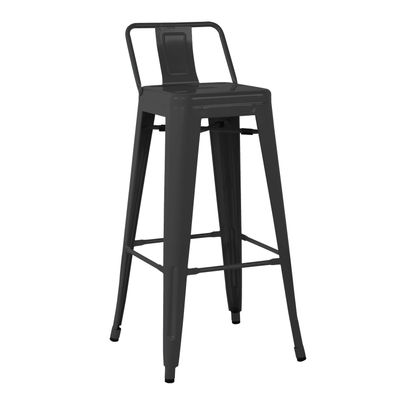 Cadeira de Bar Tolix Réplica com espaldar preto