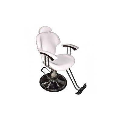 Cadeira de barbeiro estética hidráulica reclinável com apoio para os pés cromado - Foto 5