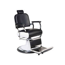 Cadeira de barbeiro estilo vintage com apoio para os pés integrado modelo Figaro