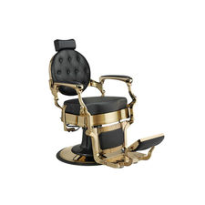 Cadeira de barbeiro hidráulica clássica retrô estilo vintage Modelo Buzz Gold