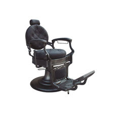 Cadeira de barbeiro hidráulica clássica retrô vintage Modelo Stafford preto