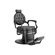 Cadeira de barbeiro hidráulica estilo retro clássico vintage Mae Black