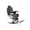 Cadeira de barbeiro hidráulica reclinável e giratória com braços Modelo Bart - 1