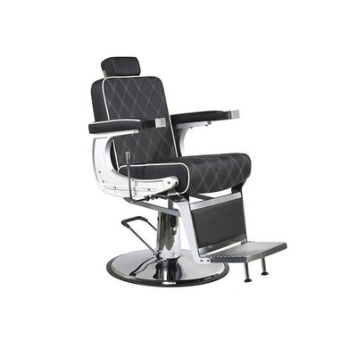 Cadeira de barbeiro hidráulica reclinável e giratória com braços modelo Century