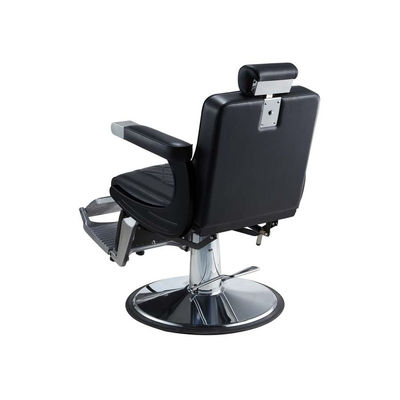Cadeira de barbeiro hidráulica reclinável e giratória com braços modelo Dave - Foto 4