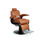 Cadeira de barbeiro hidráulica reclinável e giratória com braços modelo Hugo BR - 1