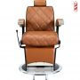 Cadeira de barbeiro hidráulica reclinável e giratória com braços modelo Hugo BR - Foto 3
