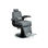 Cadeira de barbeiro hidráulica reclinável e giratória com braços modelo Hugo GG - 1