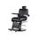 Cadeira de barbeiro hidráulica reclinável e giratória com braços modelo Omega - 1