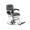 Cadeira de barbeiro hidráulica reclinável e giratória com braços modelo UPDO
