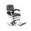 Cadeira de barbeiro hidráulica reclinável e giratória com braços modelo UPDO - 1