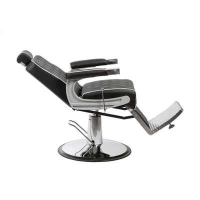 Cadeira de barbeiro hidráulica reclinável giratória,apoios de braços Model Gon - Foto 3