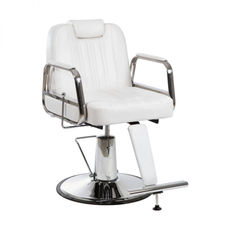 Cadeira barbeiro hidráulica clássico vintage apoio para os pés modelo Mae  rosa