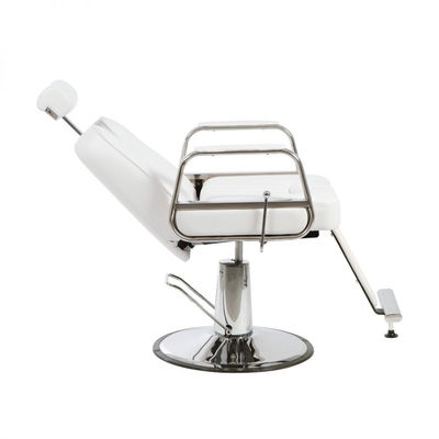 Cadeira de barbeiro hidráulica reclinável Modelo Tonsur branco - Foto 2
