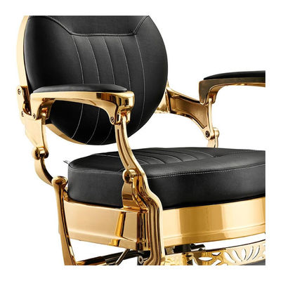 Cadeira de barbeiro hidráulica retrô clássica estilo vintage Modelo Caesar Gold - Foto 3
