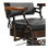 Cadeira de barbeiro hidráulica vintage reclinável e giratória Modelo Vetus - Foto 3
