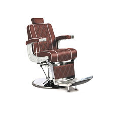 Cadeira de barbeiro reclinável e giratória com braços Modelo Eurostil Vigor