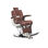 Cadeira de barbeiro reclinável e giratória com braços Modelo Eurostil Vigor - 1